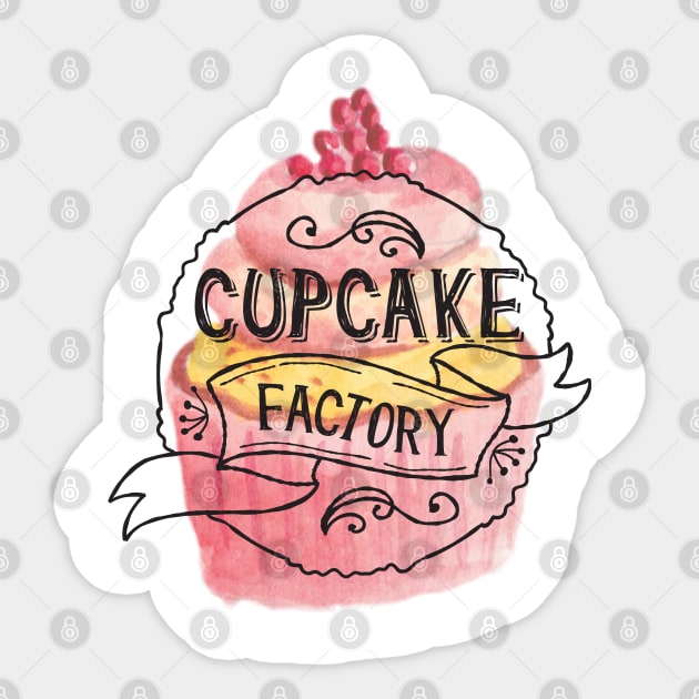 Cupcake Factory sweet design Sticker by NJORDUR